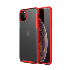 Custodia Silicone e Plastica Opaca Cover T01 per Apple iPhone 11 Pro Max Rosso