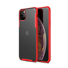 Custodia Silicone e Plastica Opaca Cover T01 per Apple iPhone 11 Pro Rosso