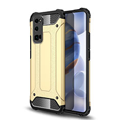 Custodia Silicone e Plastica Opaca Cover U01 per Huawei Honor 30 Pro Oro