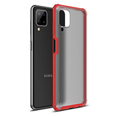 Custodia Silicone e Plastica Opaca Cover U01 per Samsung Galaxy A12 Rosso