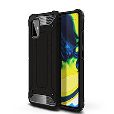 Custodia Silicone e Plastica Opaca Cover U01 per Samsung Galaxy A71 4G A715 Nero