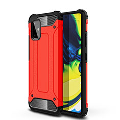 Custodia Silicone e Plastica Opaca Cover U01 per Samsung Galaxy A71 4G A715 Rosso
