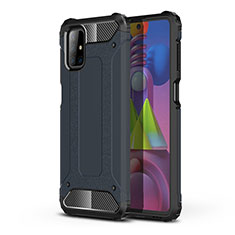 Custodia Silicone e Plastica Opaca Cover U01 per Samsung Galaxy M51 Blu