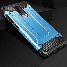 Custodia Silicone e Plastica Opaca Cover U01 per Xiaomi Poco X2 Cielo Blu