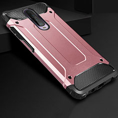 Custodia Silicone e Plastica Opaca Cover U01 per Xiaomi Poco X2 Oro Rosa
