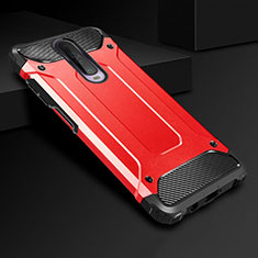 Custodia Silicone e Plastica Opaca Cover U01 per Xiaomi Poco X2 Rosso