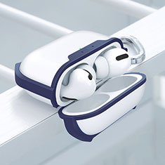 Custodia Silicone e Plastica Opaca Cover U02 per Apple AirPods Pro Blu