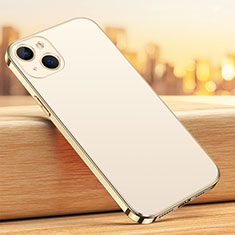 Custodia Silicone e Plastica Opaca Cover U02 per Apple iPhone 13 Oro
