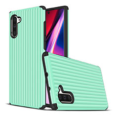 Custodia Silicone e Plastica Opaca Cover U02 per Samsung Galaxy Note 10 Verde