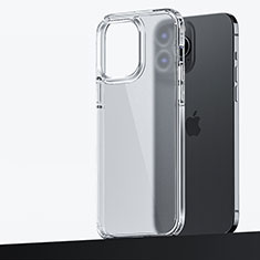 Custodia Silicone e Plastica Opaca Cover U04 per Apple iPhone 13 Pro Chiaro