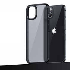 Custodia Silicone e Plastica Opaca Cover U04 per Apple iPhone 14 Plus Nero