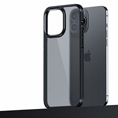 Custodia Silicone e Plastica Opaca Cover U04 per Apple iPhone 15 Pro Nero
