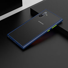 Custodia Silicone e Plastica Opaca Cover U04 per Samsung Galaxy Note 10 Blu