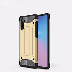 Custodia Silicone e Plastica Opaca Cover U05 per Samsung Galaxy Note 10 Oro