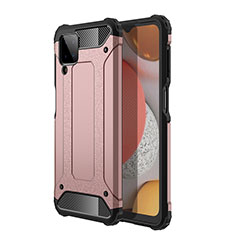 Custodia Silicone e Plastica Opaca Cover WL1 per Samsung Galaxy A12 5G Oro Rosa