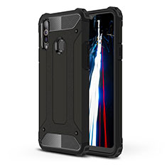 Custodia Silicone e Plastica Opaca Cover WL1 per Samsung Galaxy A20s Nero