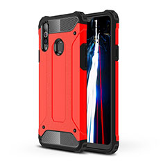 Custodia Silicone e Plastica Opaca Cover WL1 per Samsung Galaxy A20s Rosso