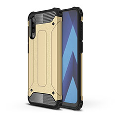 Custodia Silicone e Plastica Opaca Cover WL1 per Samsung Galaxy A30S Blu Notte