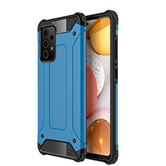 Custodia Silicone e Plastica Opaca Cover WL1 per Samsung Galaxy A52 5G Blu