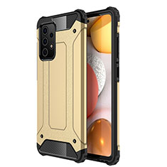 Custodia Silicone e Plastica Opaca Cover WL1 per Samsung Galaxy A52 5G Oro