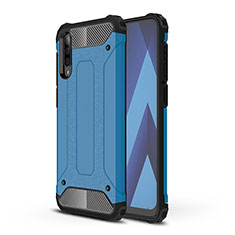 Custodia Silicone e Plastica Opaca Cover WL1 per Samsung Galaxy A70S Blu