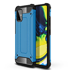 Custodia Silicone e Plastica Opaca Cover WL1 per Samsung Galaxy A71 4G A715 Blu