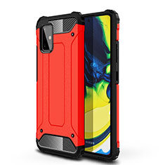 Custodia Silicone e Plastica Opaca Cover WL1 per Samsung Galaxy A71 4G A715 Rosso