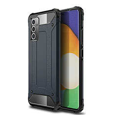 Custodia Silicone e Plastica Opaca Cover WL1 per Samsung Galaxy A82 5G Blu Notte
