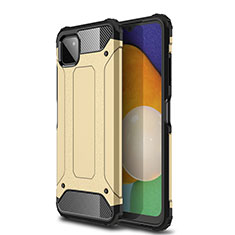 Custodia Silicone e Plastica Opaca Cover WL1 per Samsung Galaxy F42 5G Oro