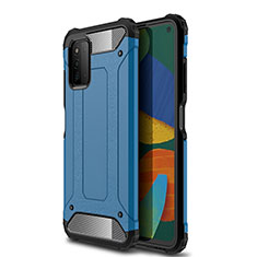 Custodia Silicone e Plastica Opaca Cover WL1 per Samsung Galaxy F52 5G Blu