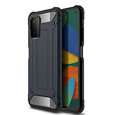 Custodia Silicone e Plastica Opaca Cover WL1 per Samsung Galaxy F52 5G Blu Notte