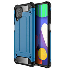 Custodia Silicone e Plastica Opaca Cover WL1 per Samsung Galaxy F62 5G Blu