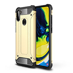 Custodia Silicone e Plastica Opaca Cover WL1 per Samsung Galaxy M11 Oro