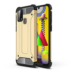 Custodia Silicone e Plastica Opaca Cover WL1 per Samsung Galaxy M21s Oro