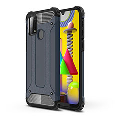 Custodia Silicone e Plastica Opaca Cover WL1 per Samsung Galaxy M31 Prime Edition Blu Notte