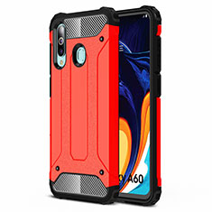 Custodia Silicone e Plastica Opaca Cover WL1 per Samsung Galaxy M40 Rosso