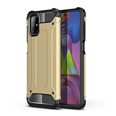 Custodia Silicone e Plastica Opaca Cover WL1 per Samsung Galaxy M51 Oro