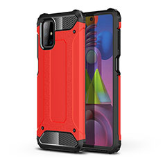 Custodia Silicone e Plastica Opaca Cover WL1 per Samsung Galaxy M51 Rosso