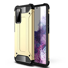 Custodia Silicone e Plastica Opaca Cover WL1 per Samsung Galaxy S20 FE 4G Oro