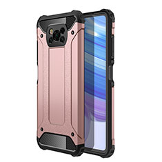 Custodia Silicone e Plastica Opaca Cover WL1 per Xiaomi Poco X3 NFC Oro Rosa