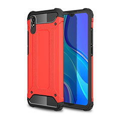 Custodia Silicone e Plastica Opaca Cover WL1 per Xiaomi Redmi 9A Rosso