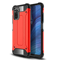 Custodia Silicone e Plastica Opaca Cover WL1 per Xiaomi Redmi Note 10S 4G Rosso