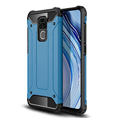 Custodia Silicone e Plastica Opaca Cover WL1 per Xiaomi Redmi Note 9 Blu