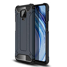 Custodia Silicone e Plastica Opaca Cover WL1 per Xiaomi Redmi Note 9 Pro Blu Notte