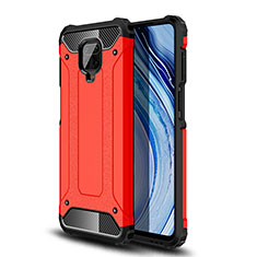 Custodia Silicone e Plastica Opaca Cover WL1 per Xiaomi Redmi Note 9 Pro Max Rosso