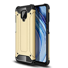 Custodia Silicone e Plastica Opaca Cover WL1 per Xiaomi Redmi Note 9 Pro Oro