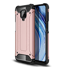 Custodia Silicone e Plastica Opaca Cover WL1 per Xiaomi Redmi Note 9 Pro Oro Rosa