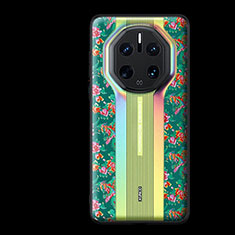 Custodia Silicone e Plastica Opaca Cover XD1 per Huawei Mate 50 RS Verde