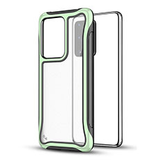 Custodia Silicone e Plastica Opaca Cover YF1 per Samsung Galaxy S20 Plus 5G Verde