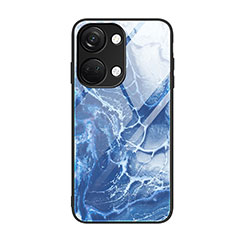 Custodia Silicone Gel Laterale Fantasia Modello Specchio Cover JM1 per OnePlus Nord 3 5G Blu